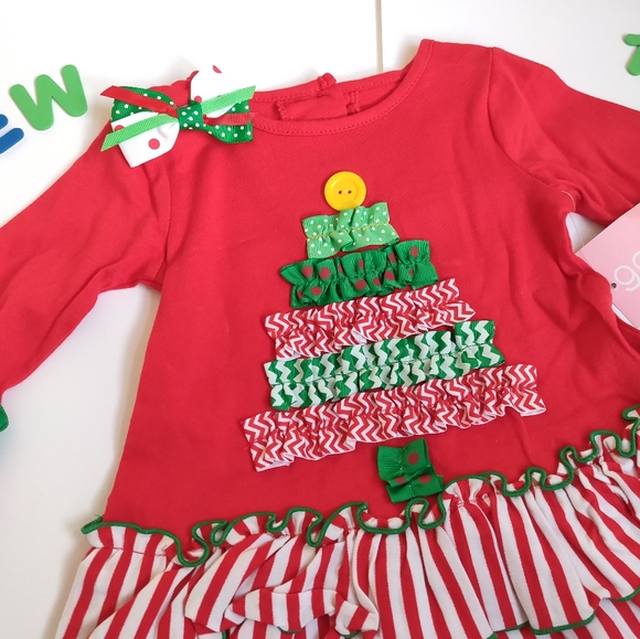 ✨NWT✨Girls Christmas Tree leggings - Picture 2 of 5